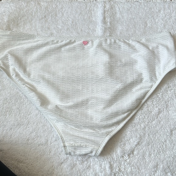 NWOT Stoney clover lane white mid rise cheeky swim bikini bottom - Picture 1 of 5